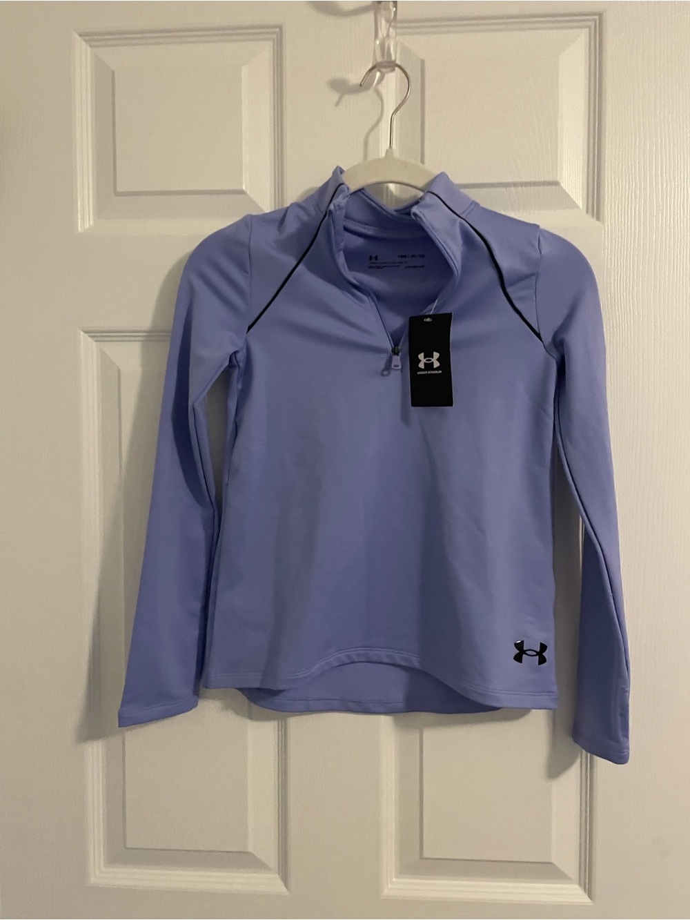 Under Armour Girls Light Lavender 1/4 Zip Hoodie